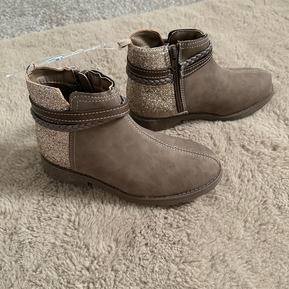 Girls Brown Ankle Boots